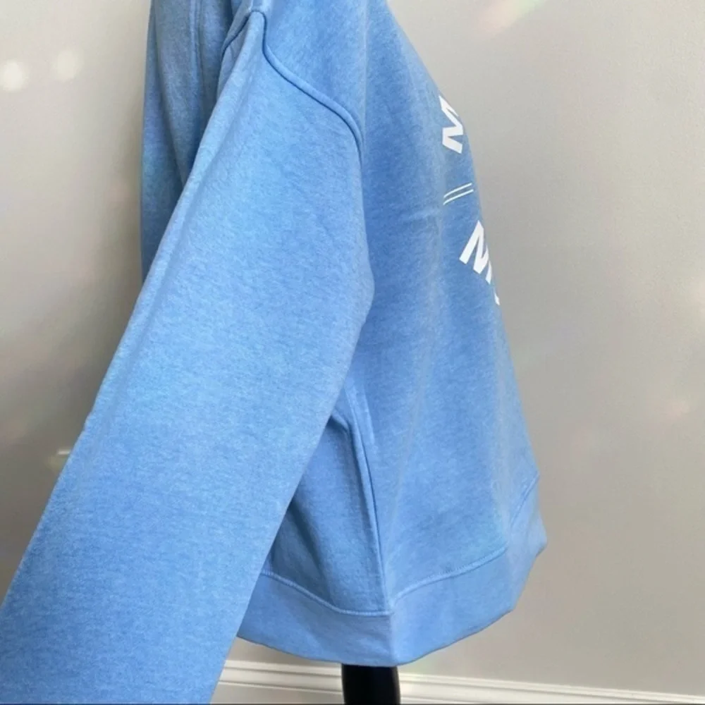 Disney Mickey Mouse Print Soft Sweatshirt Crewneck Sweater Top Sky Blue - Picture 4 of 9